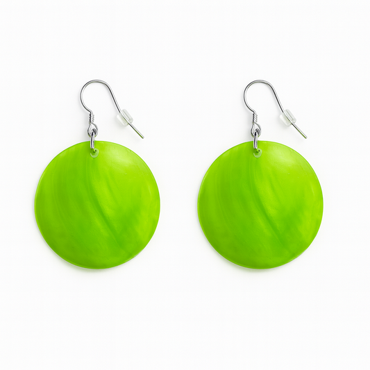 The Green Shell Breeze Earrings Garud Wear