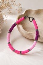 Pink Beads Elegant Handmade Garud Wear
