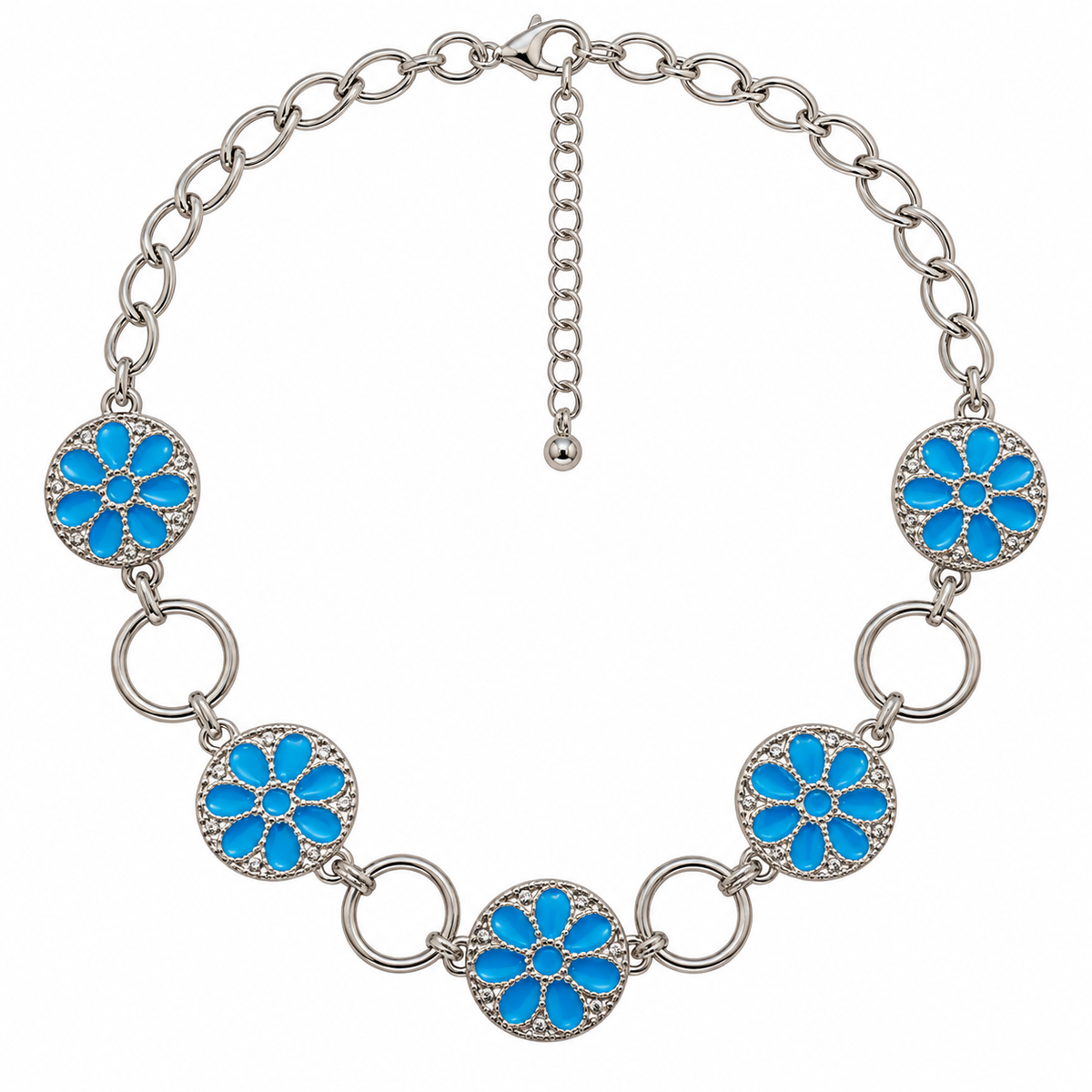 Silver Turquoise Necklace Garud Wear