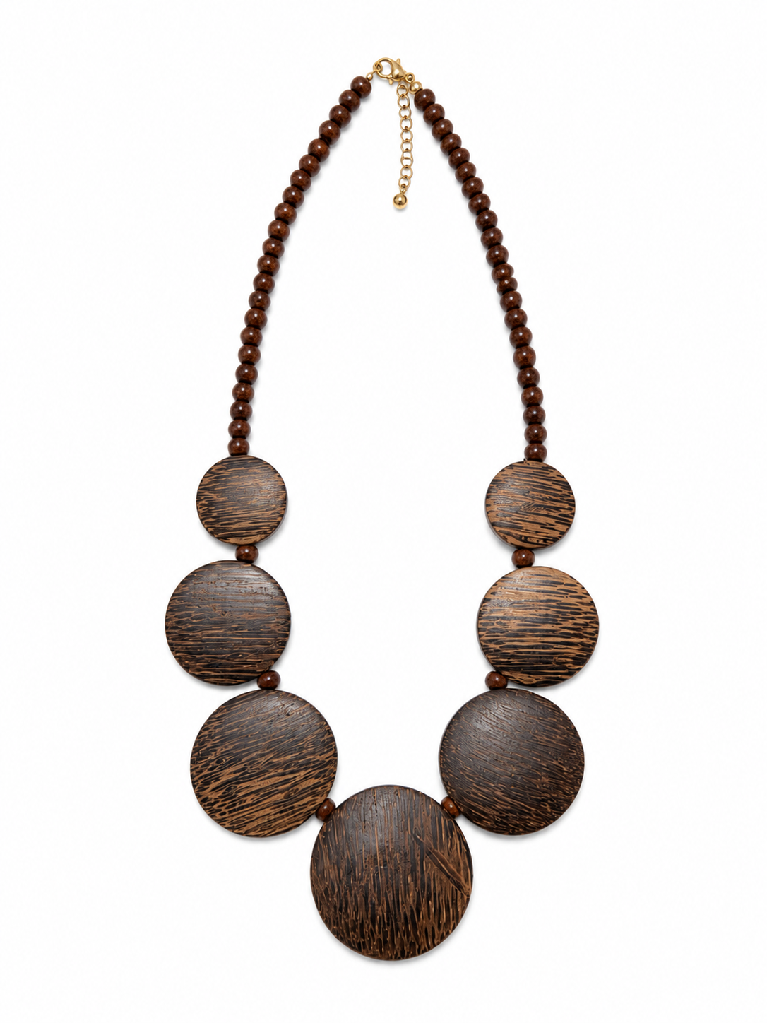 Handmade Wooden Round Necklace Garud Wear