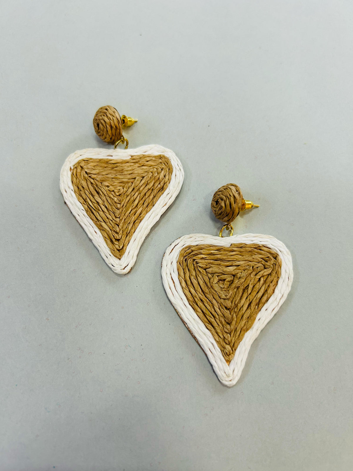 Heart Jute Earrings - Garud Wear