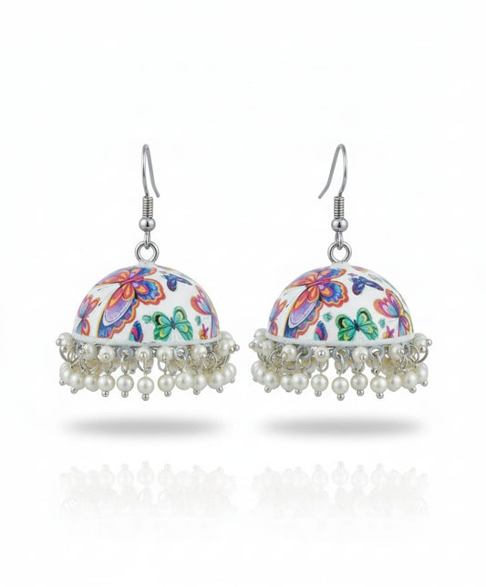 ColorSplash Hand-Painted Lightweight Jhumkas Garud Wear