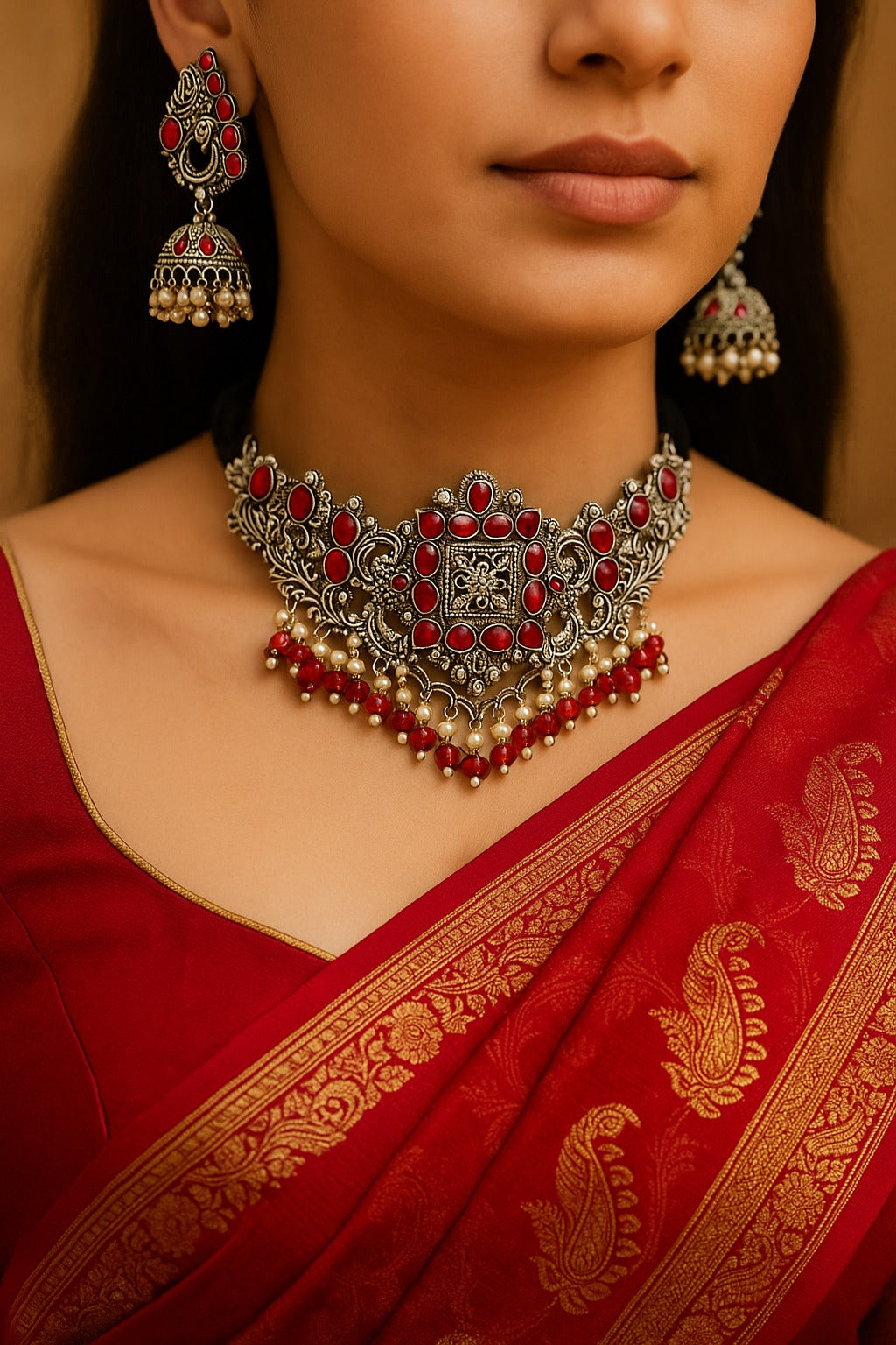 Blush Harmony Choker Set Garud Wear