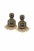 Emerald Elegance Studs Garud Wear