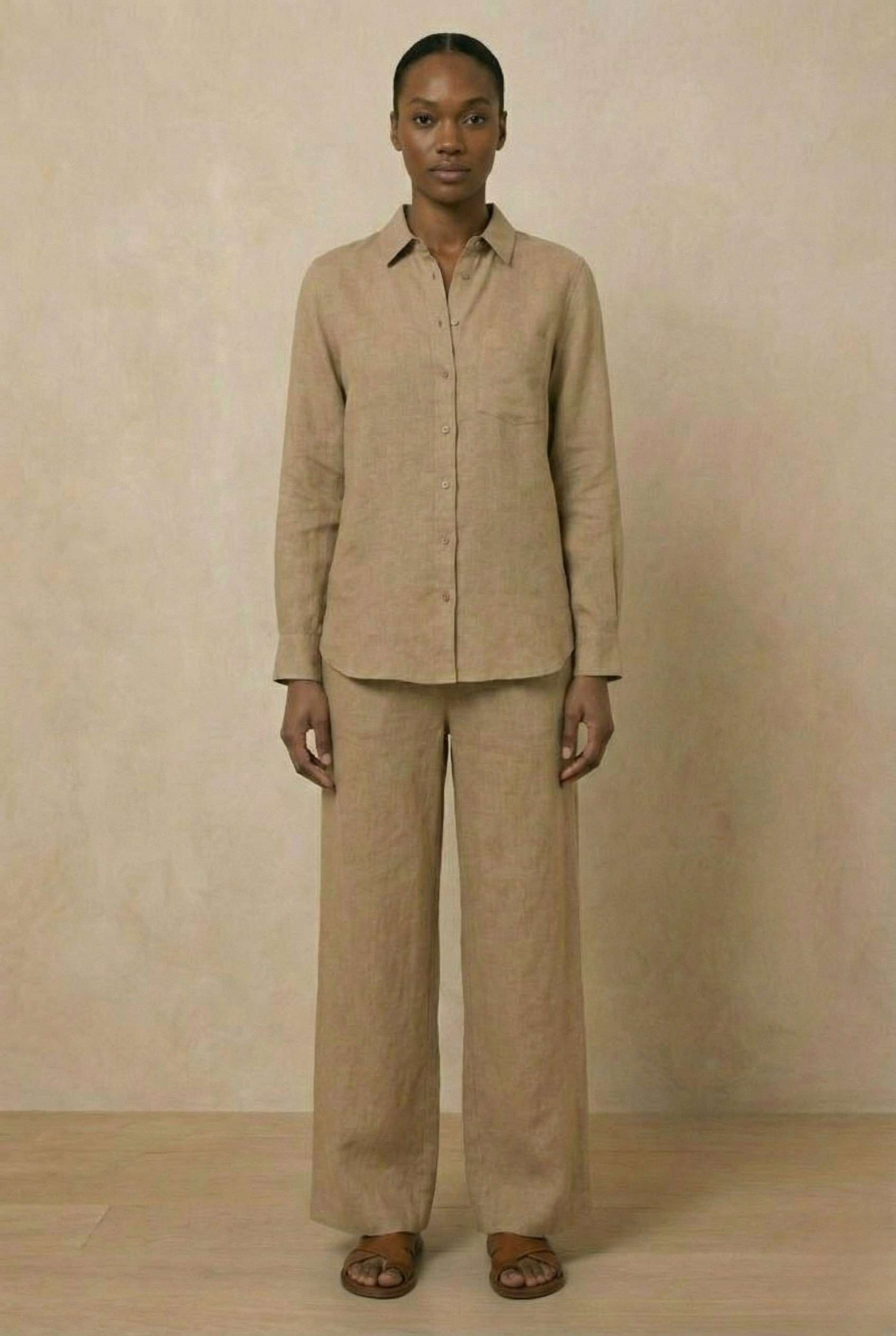 Beige Cord set Garud Wear